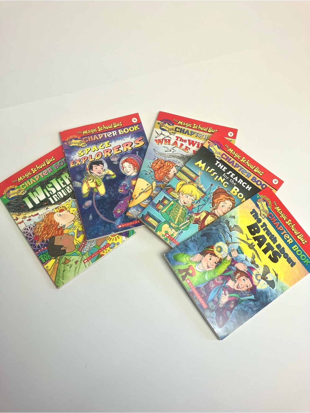 Vintage Magic School Bus Books Chapter Book #1-5 1999-2000 90s Y2K Science